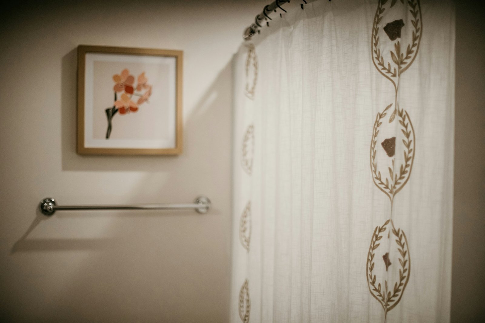 Duschvorhang im Badezimmer